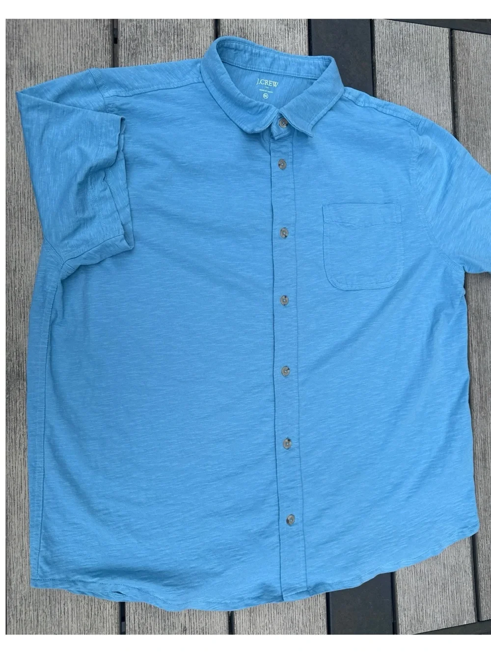 J. Crew Men's Cotton Short-Sleeve Button Up Shirt  Size XXL